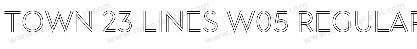 Town 23 Lines W05 Regular Outer字体转换